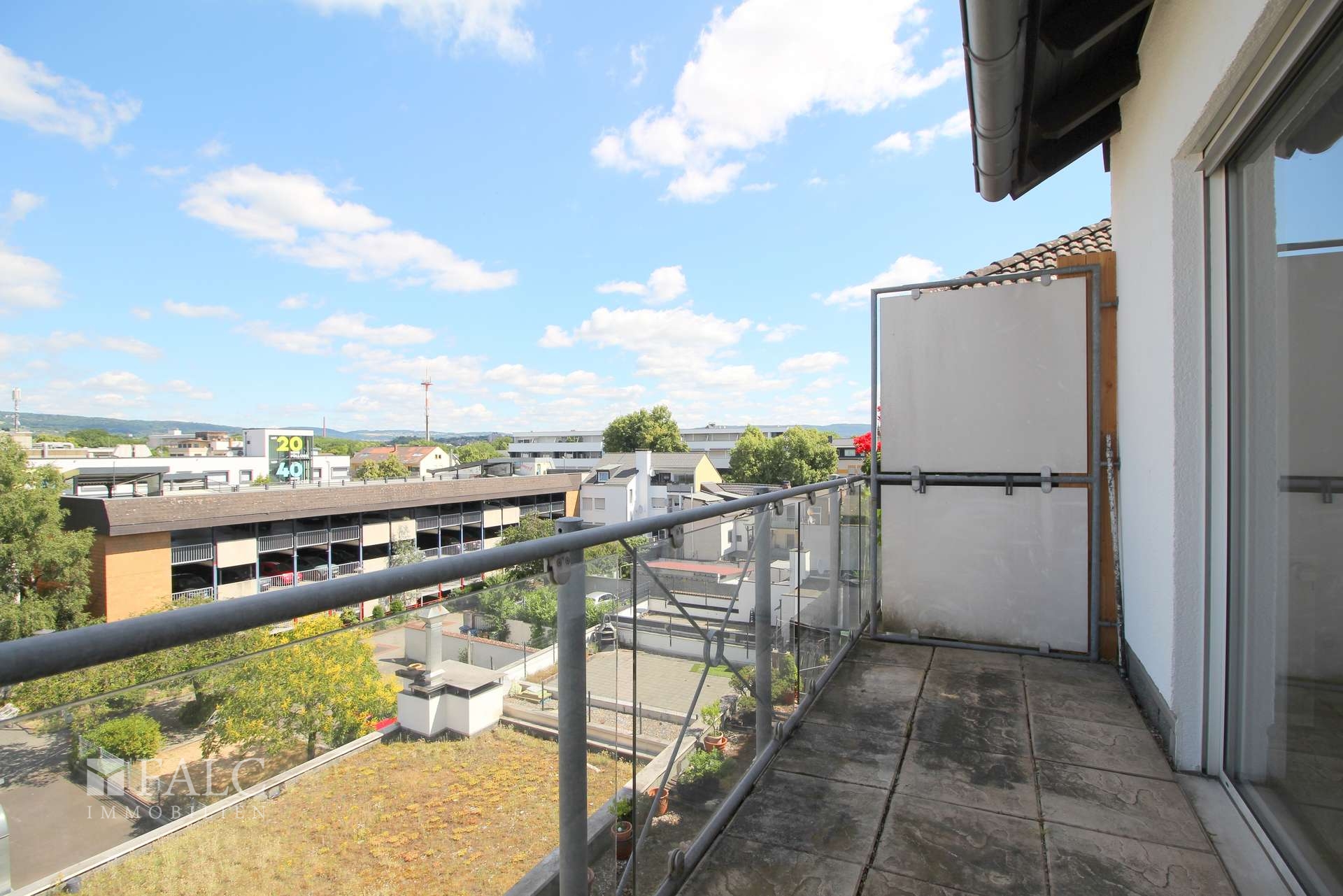Blick vom Balkon